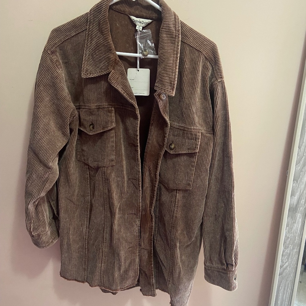 Corduroy oversized cardigan